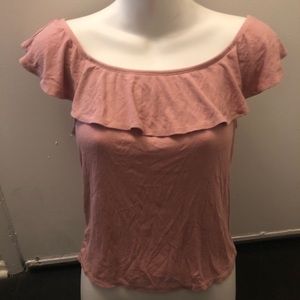 4/$12 ‼️ Off the Shoulder Blush Pink Top